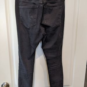 Old Navy black distressed rockstar jeans